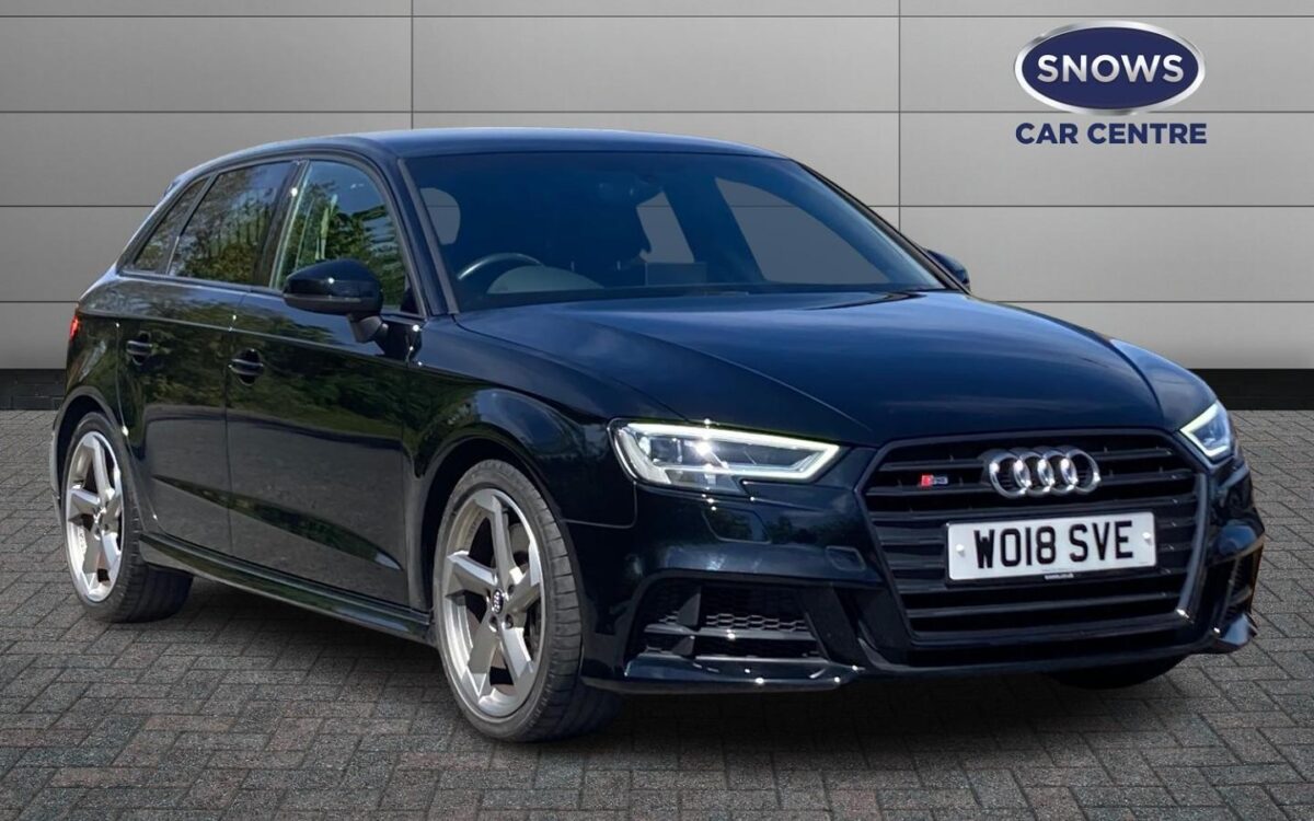 Audi-A3-2.0 TFSI Black Edition Sportback S Tronic quattro Euro 6 (s/s) 5dr-S3 Black Edition-5-door-Hatchback-model-year-2018